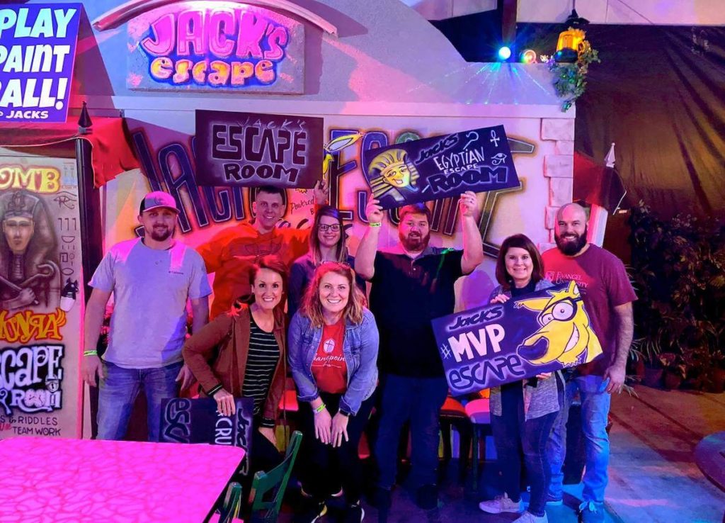 corporate event Conway Escape Room group